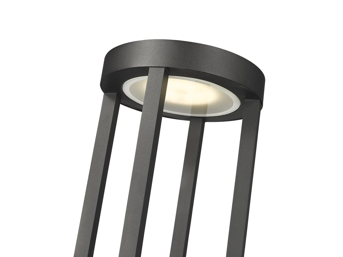 Z-LITE LELAND OUTDOOR PIER MOUNTED FIXTURE | 5005PHB-533PM-BK-LED - Post
