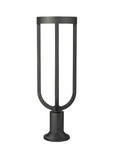 Z-LITE LELAND OUTDOOR PIER MOUNTED FIXTURE | 5005PHB-553PM-BK-LED - Post