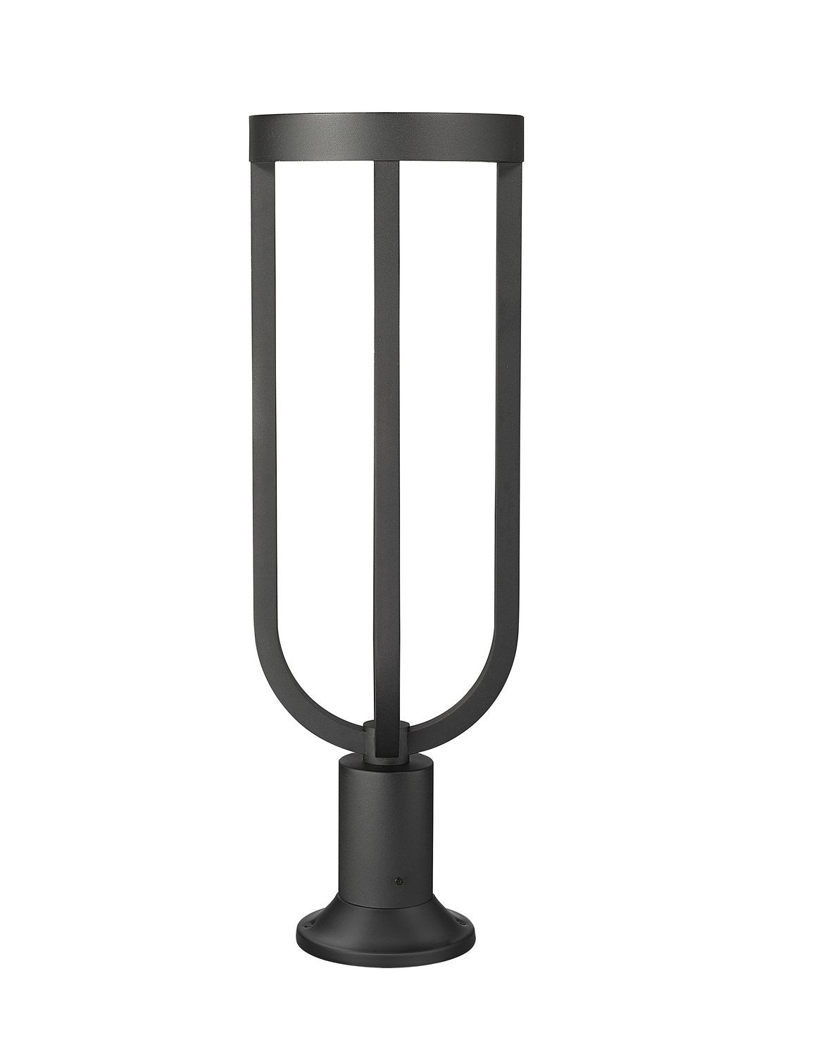 Z-LITE LELAND OUTDOOR PIER MOUNTED FIXTURE | 5005PHB-553PM-BK-LED - Post