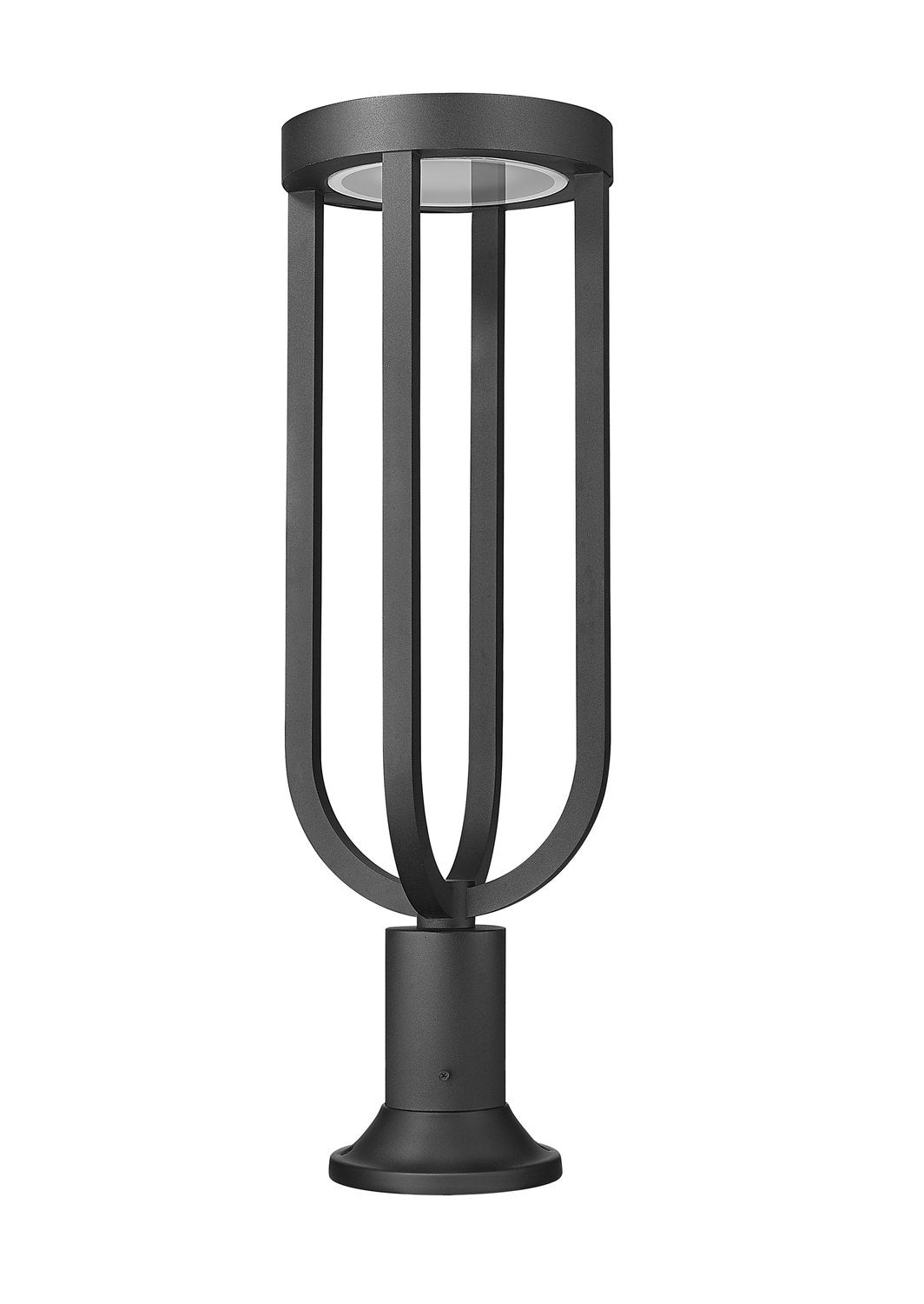 Z-LITE LELAND OUTDOOR PIER MOUNTED FIXTURE | 5005PHB-553PM-BK-LED - Post