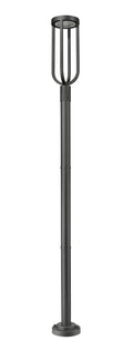 Z-LITE LELAND OUTDOOR POST MOUNTED FIXTURE | 5005PHB-567P-BK-LED - Post