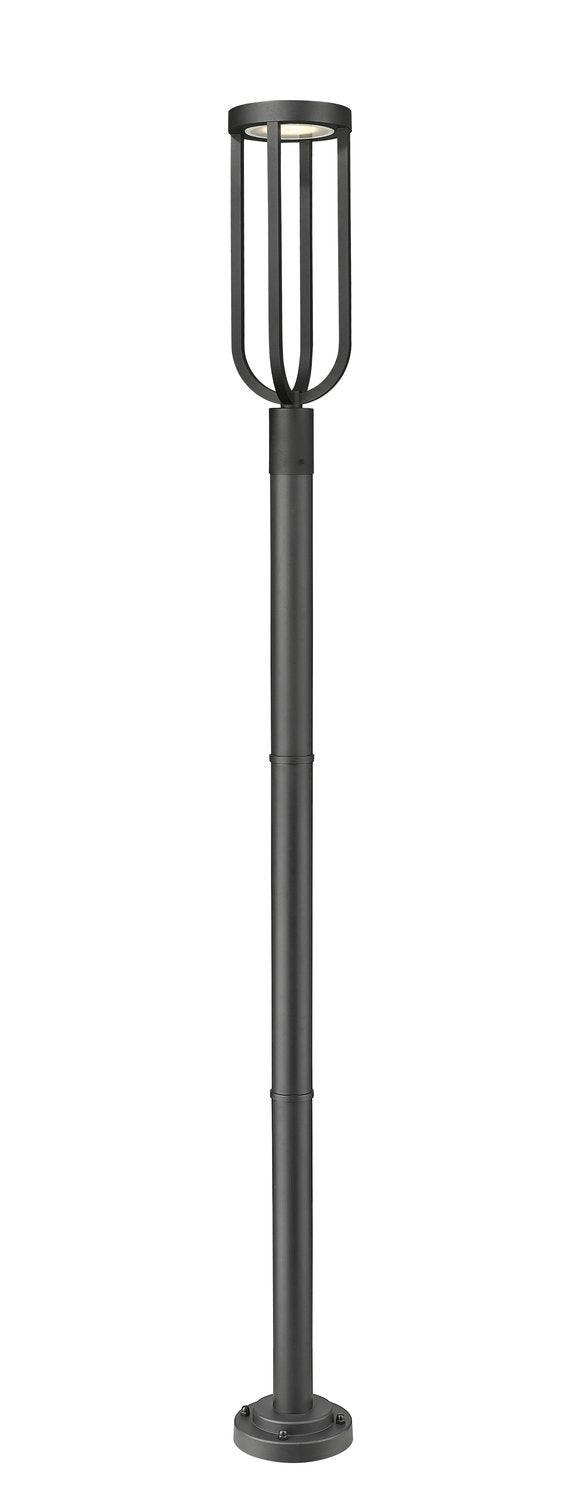 Z-LITE LELAND OUTDOOR POST MOUNTED FIXTURE | 5005PHB-567P-BK-LED - Post
