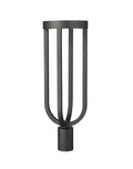 Z-LITE LELAND OUTDOOR PIER MOUNTED FIXTURE | 5005PHB-BK-LED - Post