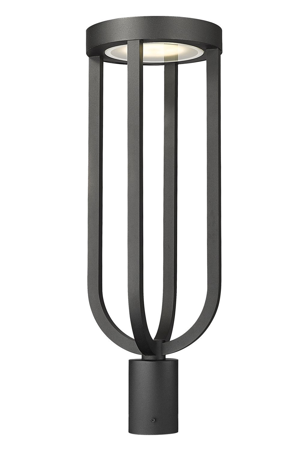 Z-LITE LELAND OUTDOOR PIER MOUNTED FIXTURE | 5005PHB-BK-LED - Post