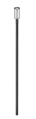 Z-LITE LELAND OUTDOOR POST MOUNTED FIXTURE | 5005PHM-5009P120-BK - Post