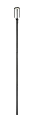Z-LITE LELAND OUTDOOR POST MOUNTED FIXTURE | 5005PHM-5009P120-BK - Post