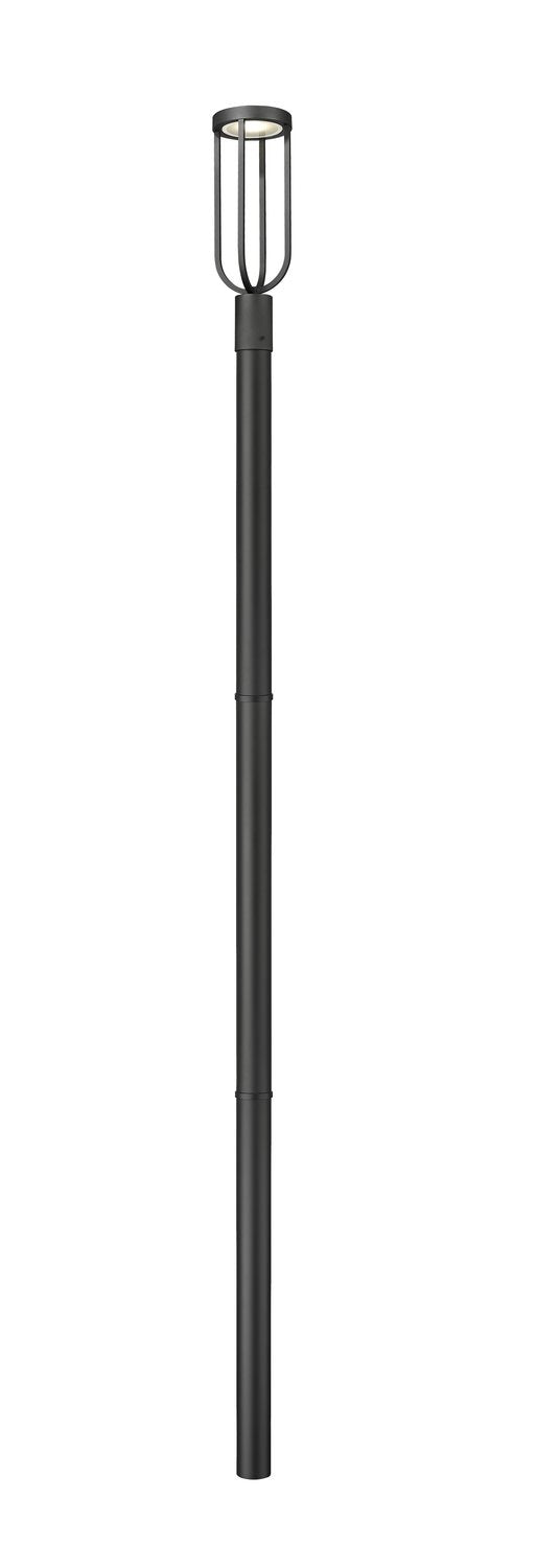 Z-LITE LELAND OUTDOOR POST MOUNTED FIXTURE | 5005PHM-5009P96-BK-L - Post