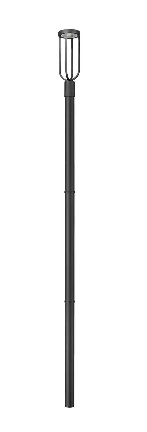 Z-LITE LELAND OUTDOOR POST MOUNTED FIXTURE | 5005PHM-5009P96-BK-L - Post