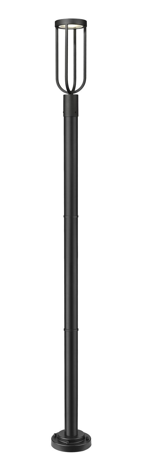 Z-LITE LELAND OUTDOOR POST MOUNTED FIXTURE | 5005PHM-5012P-BK-LED - Post