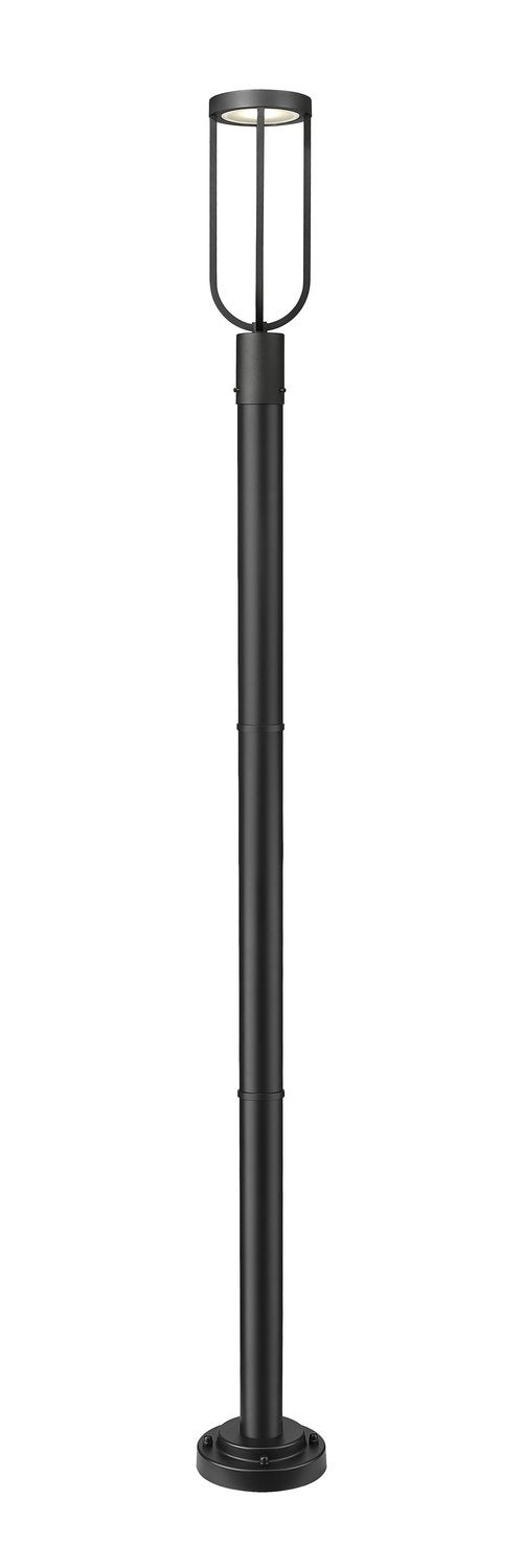 Z-LITE LELAND OUTDOOR POST MOUNTED FIXTURE | 5005PHM-5012P-BK-LED - Post