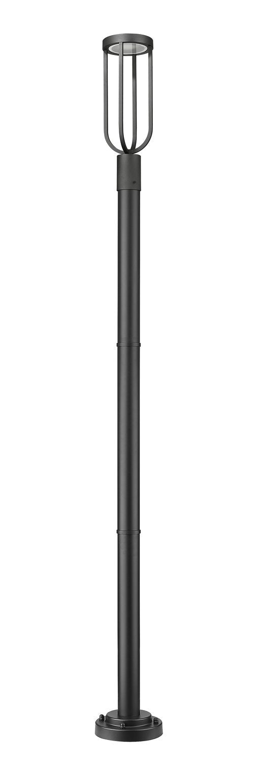 Z-LITE LELAND OUTDOOR POST MOUNTED FIXTURE | 5005PHM-5012P-BK-LED - Post