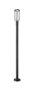 Z-LITE LELAND OUTDOOR POST MOUNTED FIXTURE | 5005PHM-5012P-BK-LED - Post
