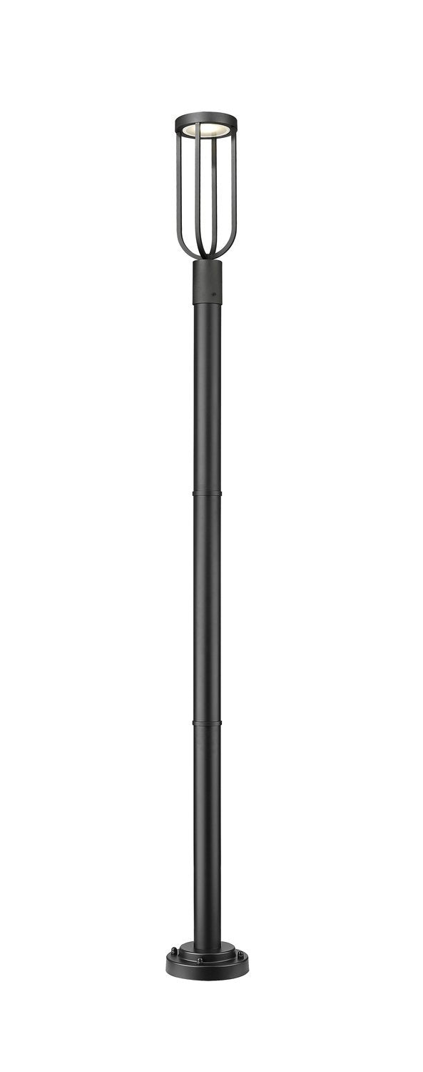 Z-LITE LELAND OUTDOOR POST MOUNTED FIXTURE | 5005PHM-5012P-BK-LED - Post