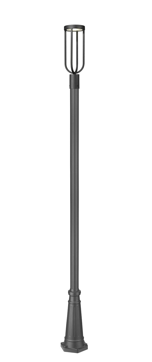 Z-LITE LELAND OUTDOOR POST MOUNTED FIXTURE | 5005PHM-519P-BK-LED - Post
