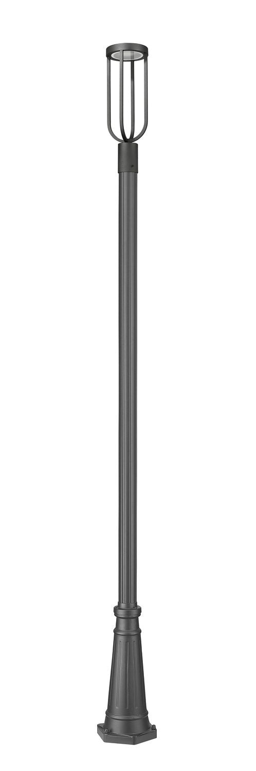 Z-LITE LELAND OUTDOOR POST MOUNTED FIXTURE | 5005PHM-519P-BK-LED - Post