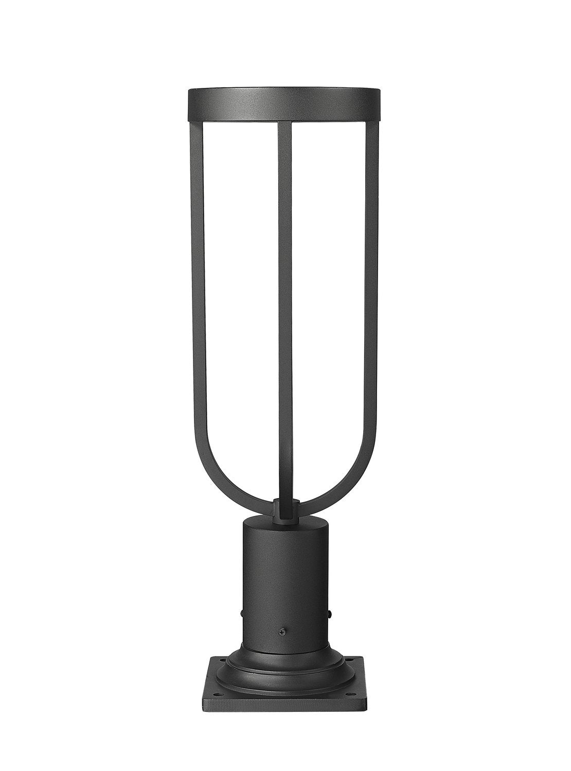 Z-LITE LELAND OUTDOOR PIER MOUNTED FIXTURE | 5005PHM-533PM-BK-LED - Post