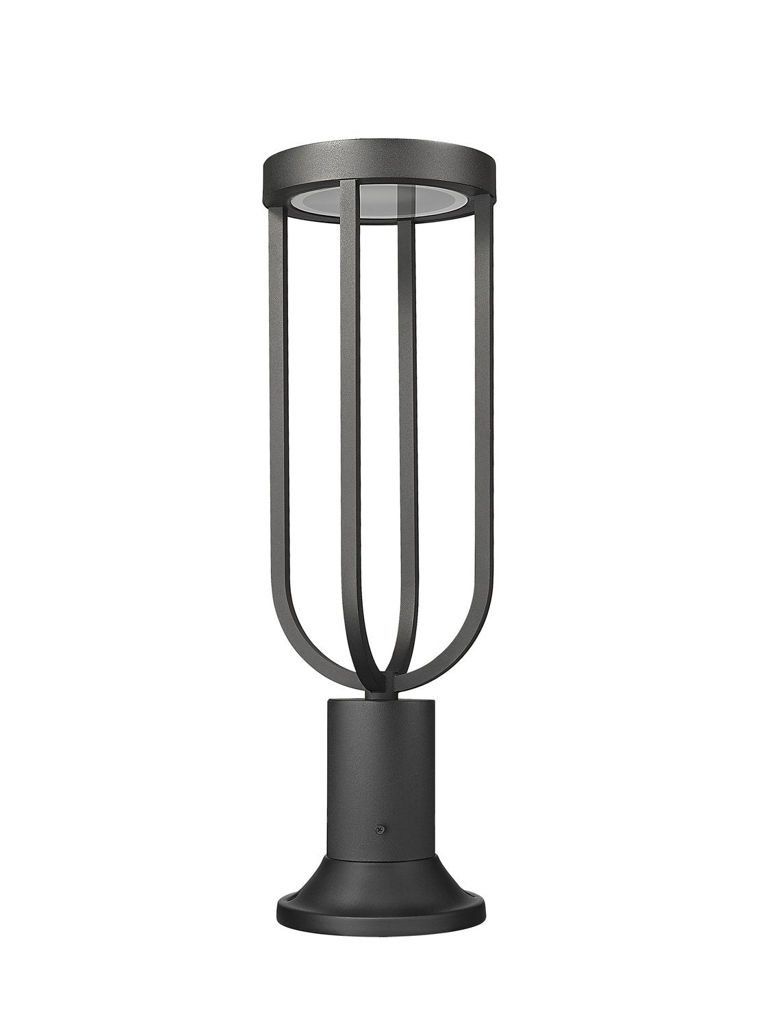 Z-LITE LELAND OUTDOOR PIER MOUNTED FIXTURE | 5005PHM-553PM-BK-LED - Post