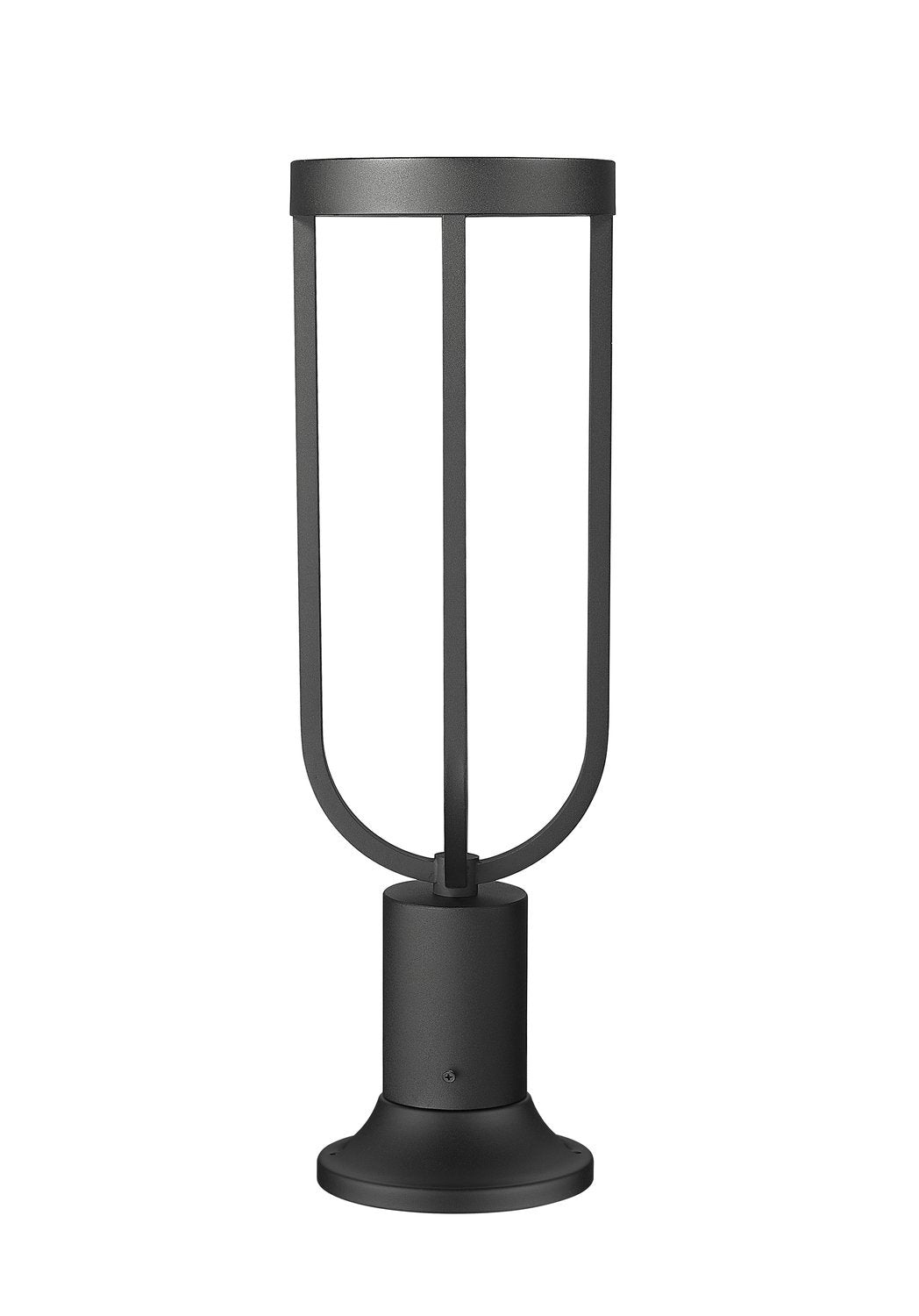 Z-LITE LELAND OUTDOOR PIER MOUNTED FIXTURE | 5005PHM-553PM-BK-LED - Post