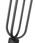 Z-LITE LELAND OUTDOOR PIER MOUNTED FIXTURE | 5005PHM-553PM-BK-LED - Post