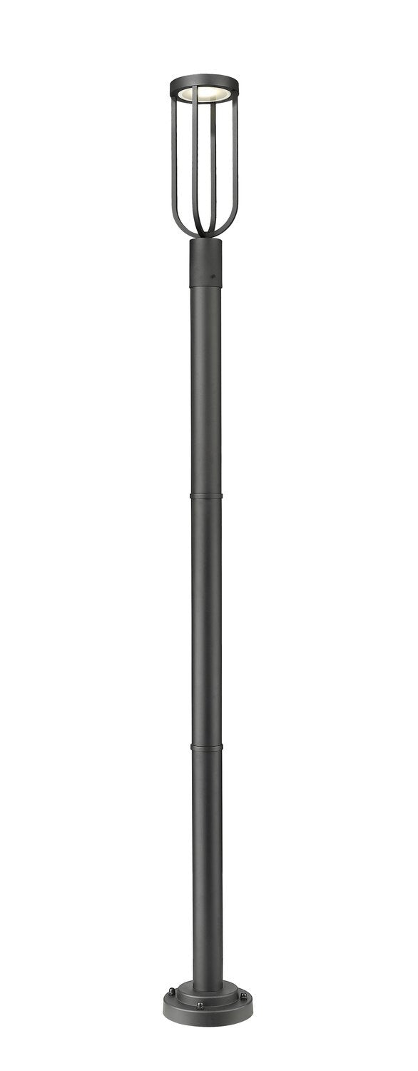 Z-LITE LELAND OUTDOOR POST MOUNTED FIXTURE | 5005PHM-567P-BK-LED - Post