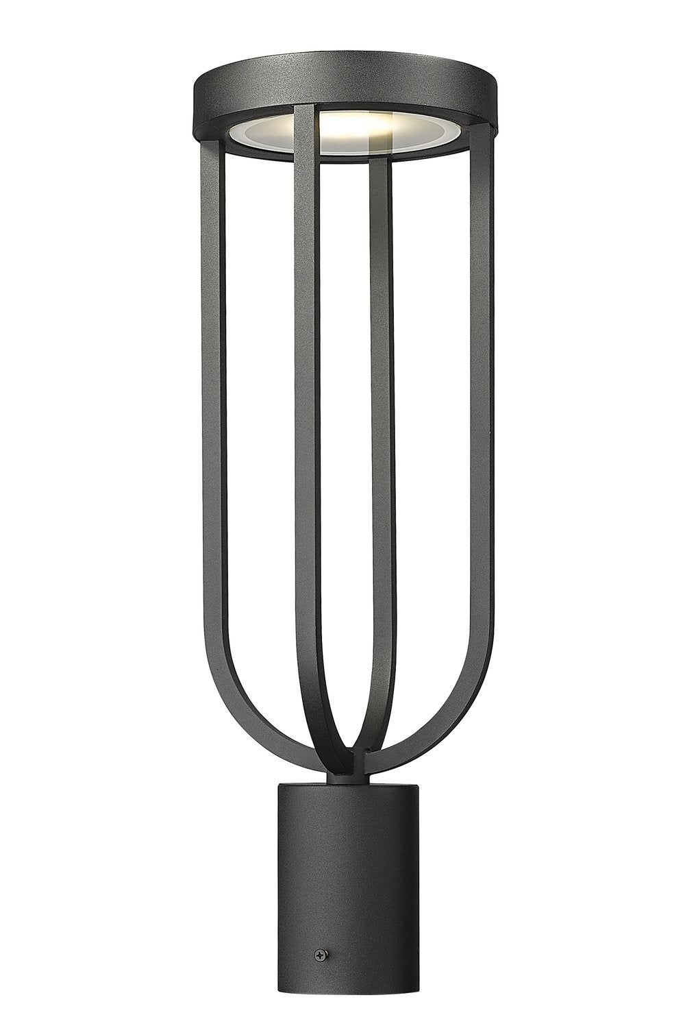 Z-LITE LELAND OUTDOOR PIER MOUNTED FIXTURE | 5005PHM-BK-LED - Post