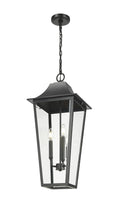 Z-LITE, GANNON OUTDOOR CHAIN MOUNT CEILING FIXTURE, OUTDOOR CEILING LIGHTS
