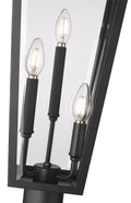 Z-LITE GANNON OUTDOOR POST MOUNTED FIXTURE - 5009P120 | 5008PHBR-5009P120-BK - Post