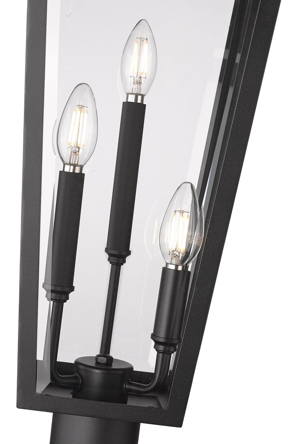 Z-LITE GANNON OUTDOOR POST MOUNTED FIXTURE - 5009P120 | 5008PHBR-5009P120-BK - Post