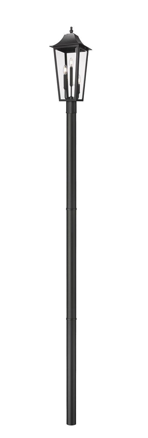 Z-LITE GANNON OUTDOOR POST MOUNTED FIXTURE - 5009P96 | 5008PHBR-5009P96-BK - Post