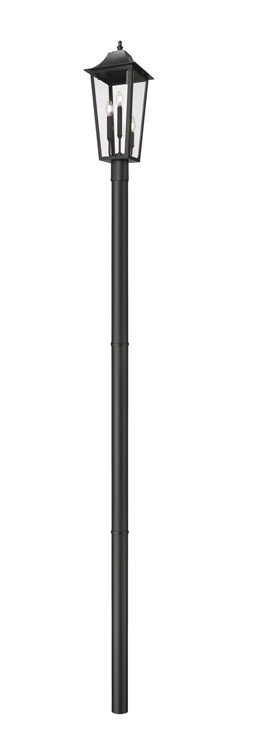 Z-LITE GANNON OUTDOOR POST MOUNTED FIXTURE - 5009P96 | 5008PHBR-5009P96-BK - Post