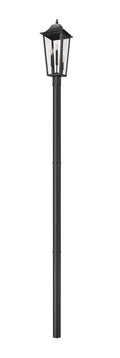 Z-LITE GANNON OUTDOOR POST MOUNTED FIXTURE - 5009P96 | 5008PHBR-5009P96-BK - Post
