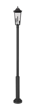Z-LITE GANNON OUTDOOR POST MOUNTED FIXTURE - 5010P | 5008PHBR-5010P-BK - Post