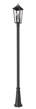 Z-LITE GANNON OUTDOOR POST MOUNTED FIXTURE - 5011P | 5008PHBR-5011P-BK - Post