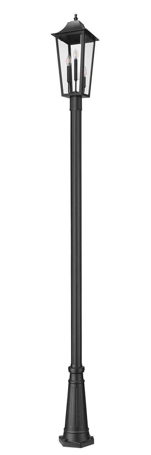 Z-LITE GANNON OUTDOOR POST MOUNTED FIXTURE - 5011P | 5008PHBR-5011P-BK - Post