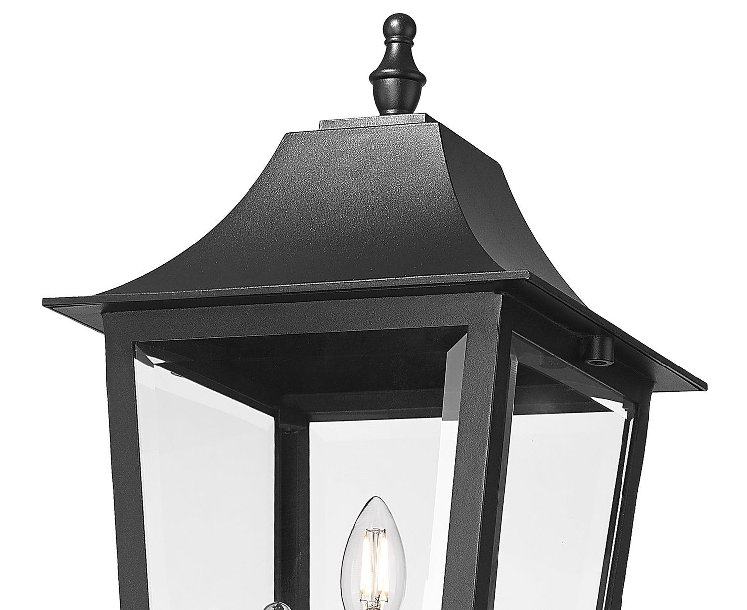 Z-LITE GANNON OUTDOOR POST MOUNTED FIXTURE - 5011P | 5008PHBR-5011P-BK - Post