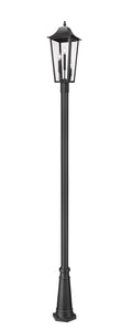 Z-LITE GANNON OUTDOOR POST MOUNTED FIXTURE - 5011P | 5008PHBR-5011P-BK - Post
