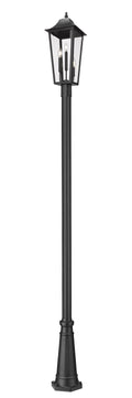 Z-LITE GANNON OUTDOOR POST MOUNTED FIXTURE - 5011P | 5008PHBR-5011P-BK - Post