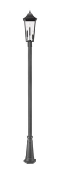 Z-LITE GANNON OUTDOOR POST MOUNTED FIXTURE - 519P | 5008PHBR-519P-BK - Post