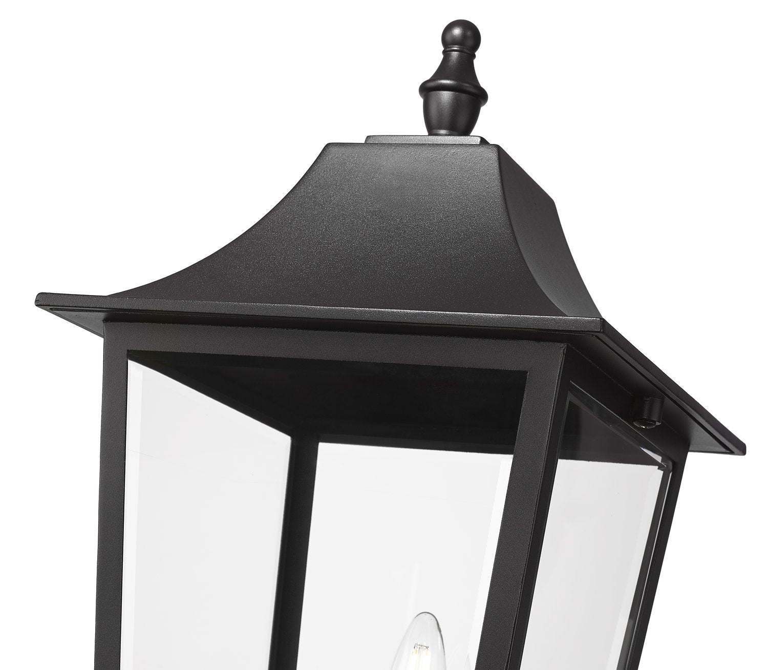 Z-LITE GANNON OUTDOOR POST MOUNTED FIXTURE - 519P | 5008PHBR-519P-BK - Post