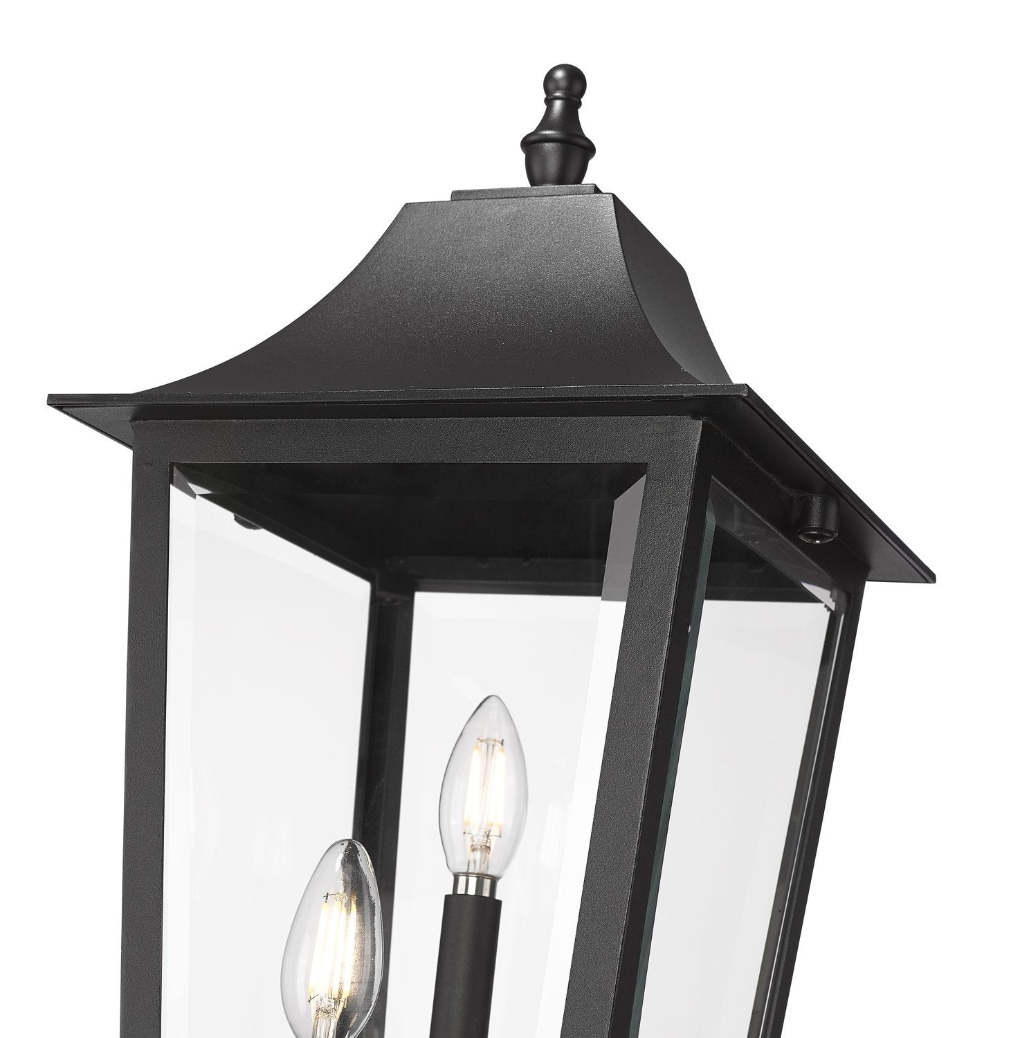 Z-LITE GANNON OUTDOOR PIER MOUNTED FIXTURE | 5008PHBR-533PM-BK - Post