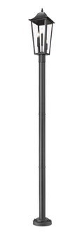 Z-LITE GANNON OUTDOOR POST MOUNTED FIXTURE - 567P | 5008PHBR-567P-BK - Post