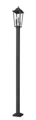 Z-LITE GANNON OUTDOOR POST MOUNTED FIXTURE - 536P | 5008PHBS-536P-BK - Post