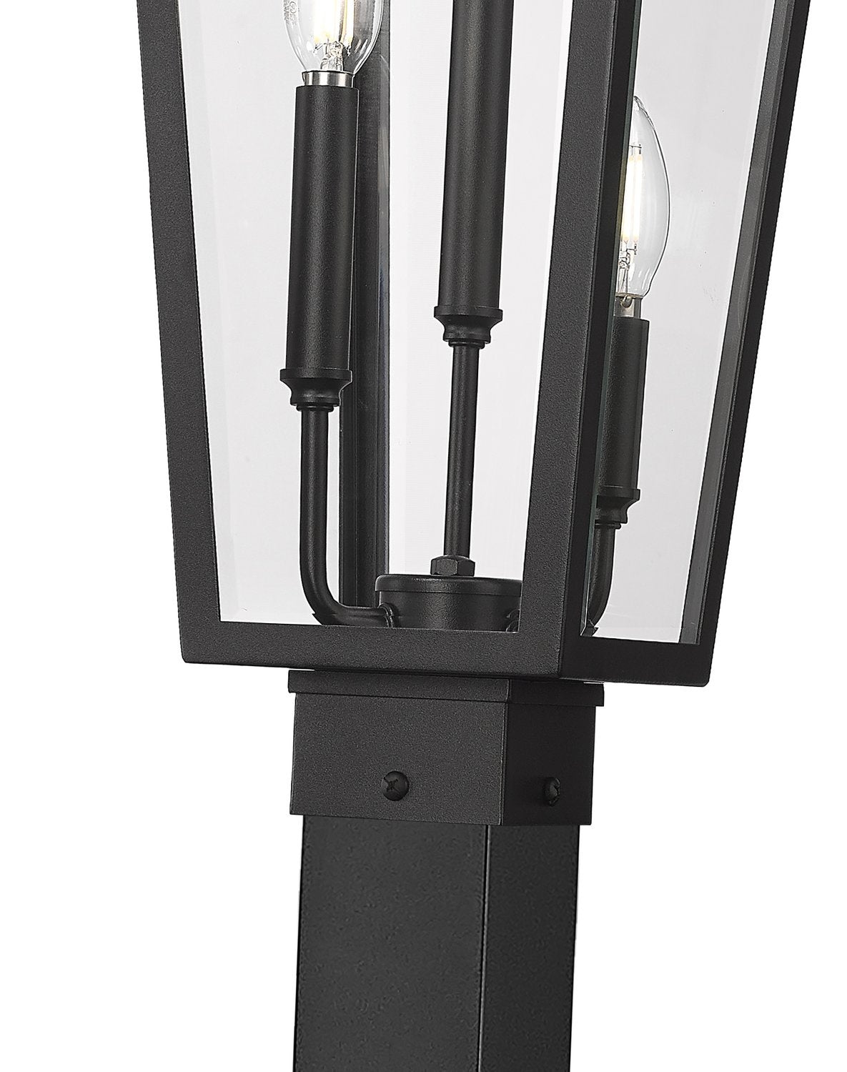 Z-LITE GANNON OUTDOOR POST MOUNTED FIXTURE - 536P | 5008PHBS-536P-BK - Post