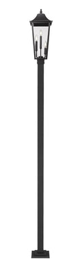 Z-LITE GANNON OUTDOOR POST MOUNTED FIXTURE - 536P | 5008PHBS-536P-BK - Post