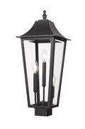 Z-LITE GANNON OUTDOOR POST MOUNT FIXTURE | 5008PHBS-BK - Post
