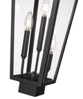 Z-LITE GANNON OUTDOOR POST MOUNT FIXTURE | 5008PHBS-BK - Post