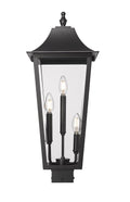 Z-LITE GANNON OUTDOOR POST MOUNT FIXTURE | 5008PHBS-BK - Post