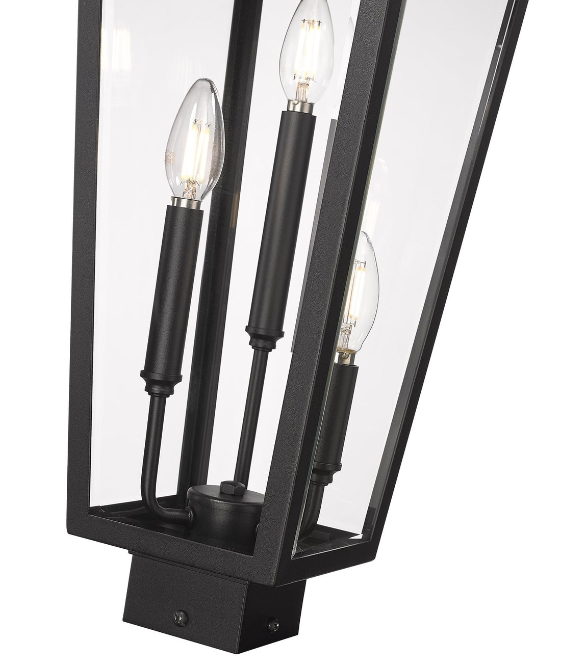 Z-LITE GANNON OUTDOOR POST MOUNT FIXTURE | 5008PHBS-BK - Post