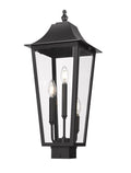 Z-LITE GANNON OUTDOOR POST MOUNT FIXTURE | 5008PHBS-BK - Post