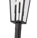 Z-LITE GANNON OUTDOOR POST MOUNTED FIXTURE - 5009P96 | 5008PHXLR-5009P96-BK - Post